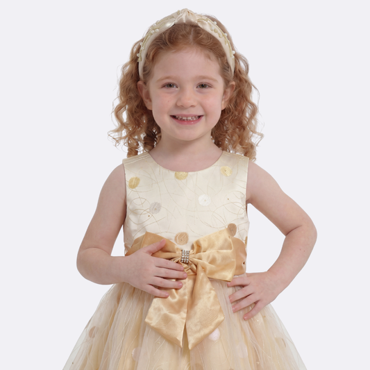 Sunny Fashion Girls Printed Cotton A-Line Dress