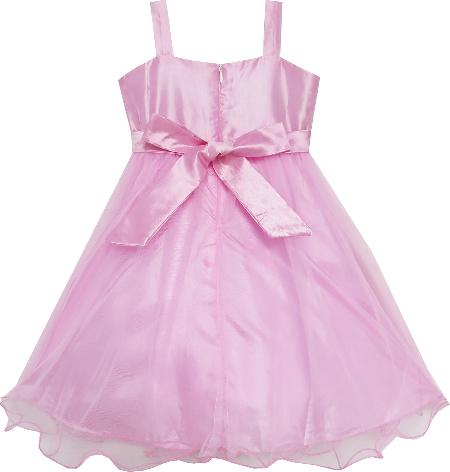 Girls Dress Sleeveless Halter Flower Multi Layer Chiffon Size 3-14 Years