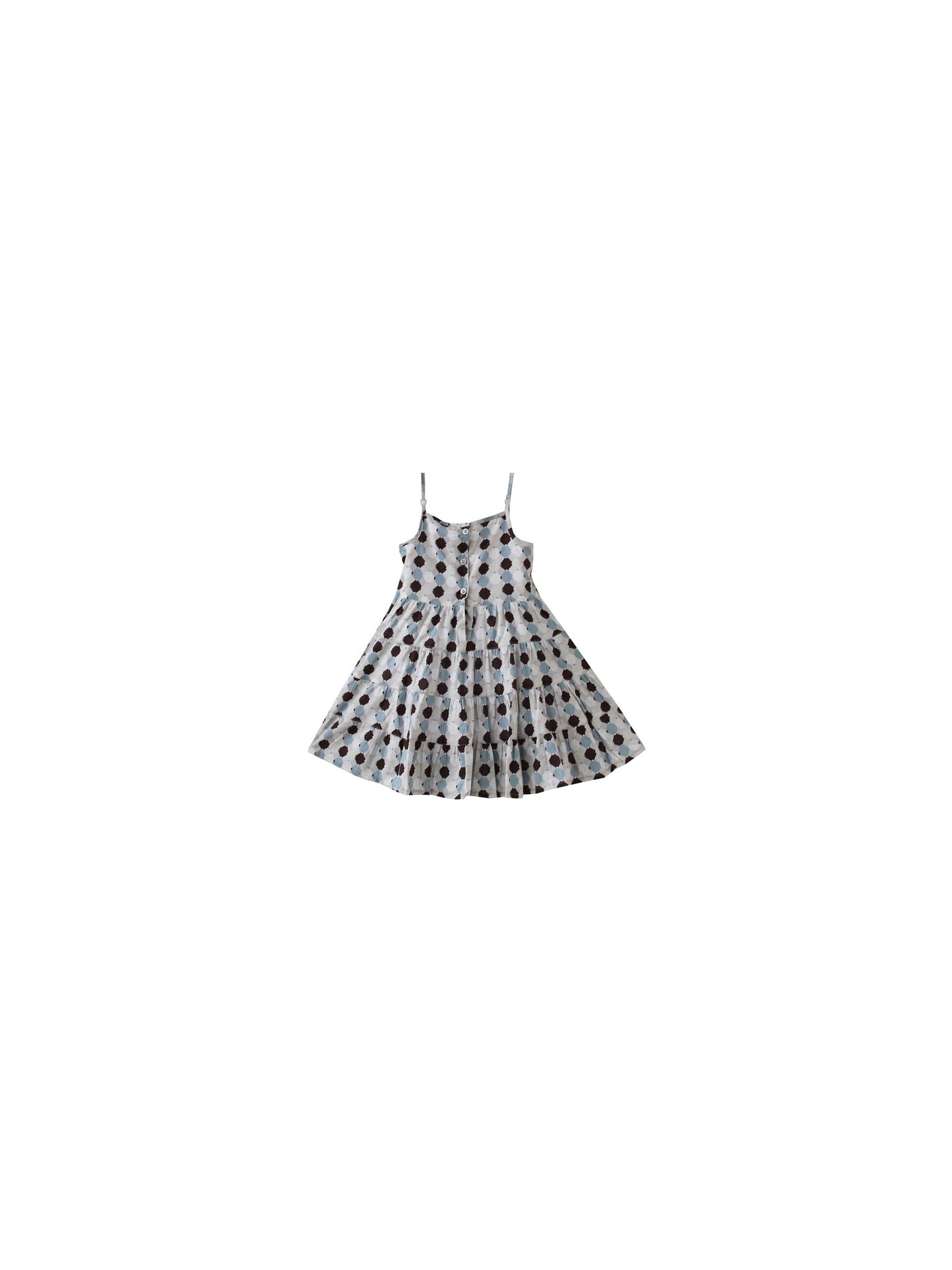 Girls Dress Smocked Grey Beach Sundress Party Kids Clothes Gray