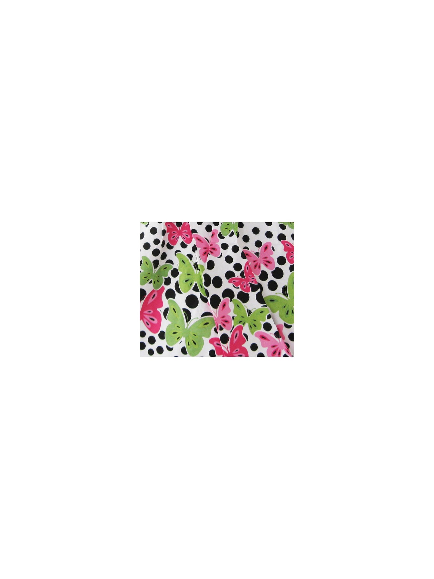 Girls Dress Butterfly Print Dot Green Party Child Clothing Multi-Color