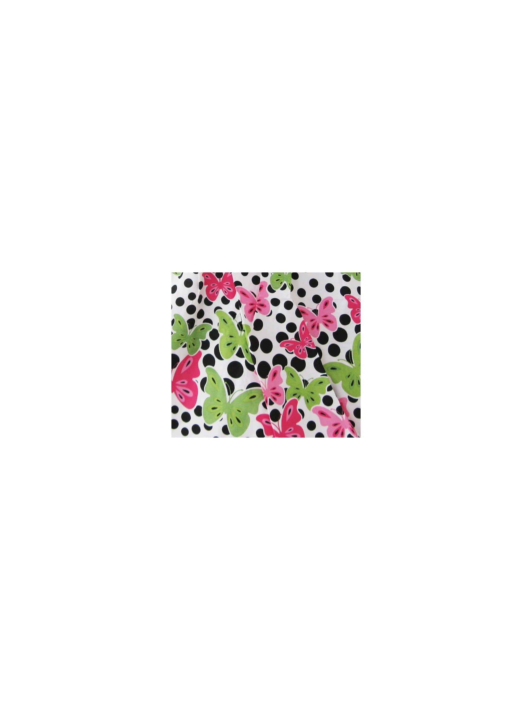 Girls Dress Butterfly Print Dot Green Party Child Clothing Multi-Color