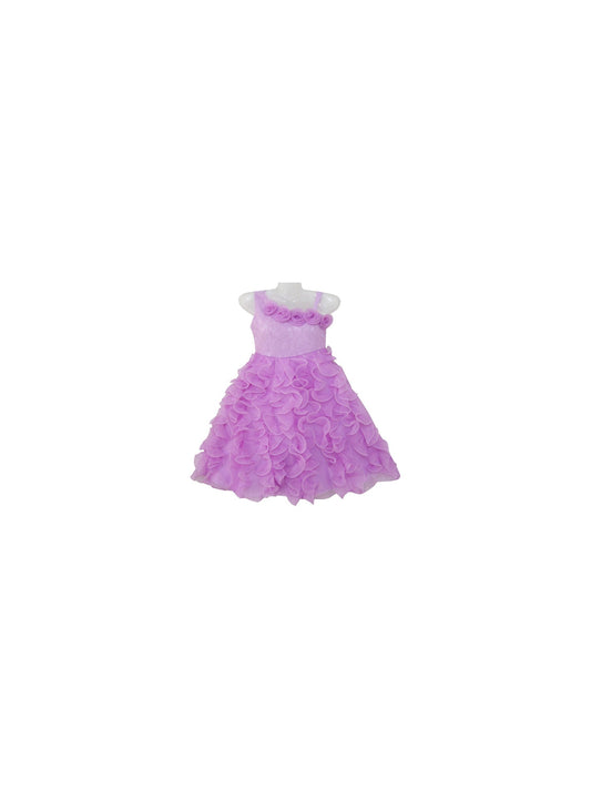 Girls Dress Purple Shoulder Fashion Rose Wedding Pageant Kids Boutique Purple
