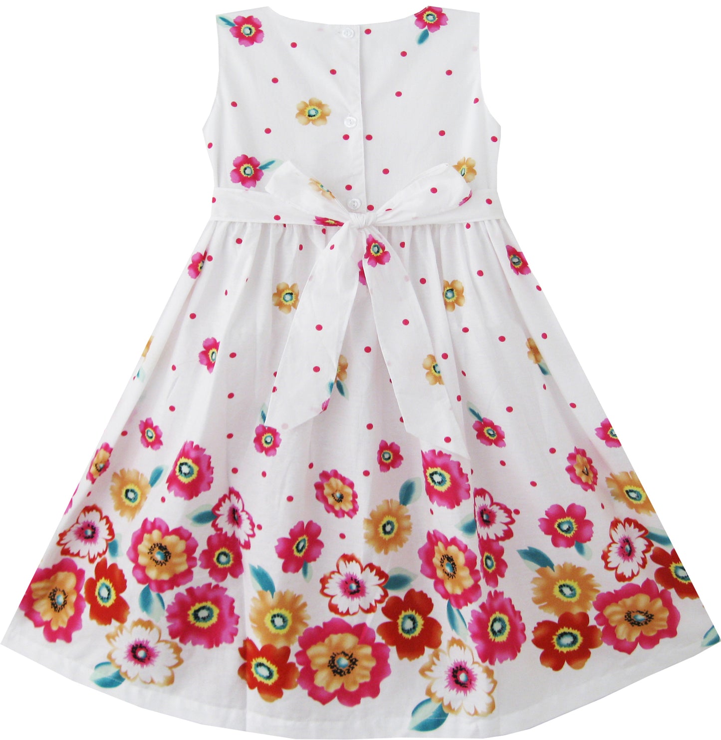 Girls Dress Hot Flower Belt Party Christmas Size 2-12 Years