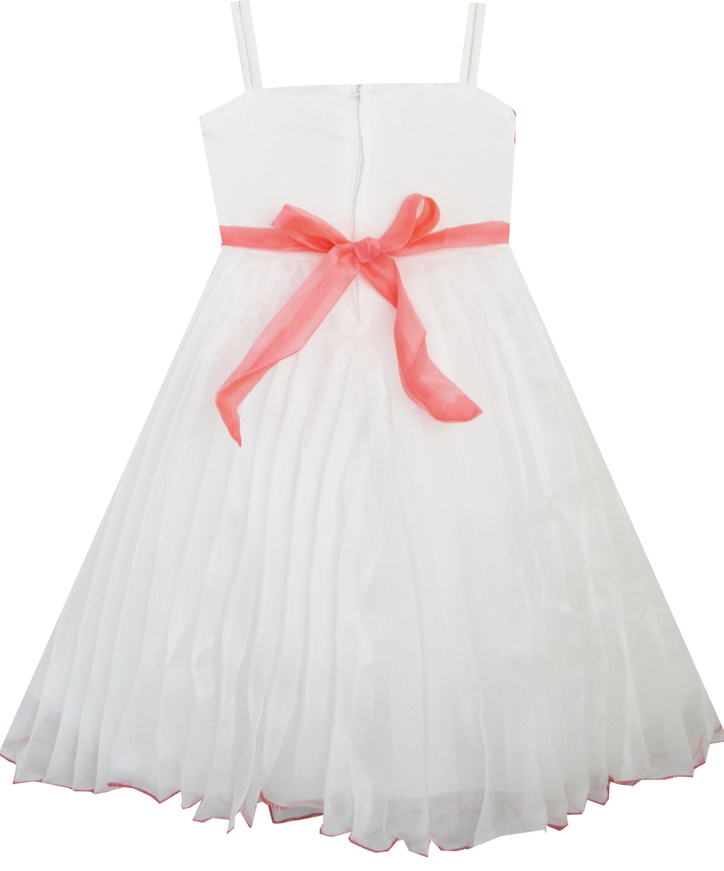 Flower Girl Dress Bow Tie Pageant Wedding Size 3-12 Years