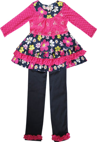 Girls Jumpsuit Colorful Bohemian Style Cotton Holiday Casual Size 2-14 Years