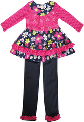 Girls Jumpsuit Colorful Bohemian Style Cotton Holiday Casual Size 2-14 Years