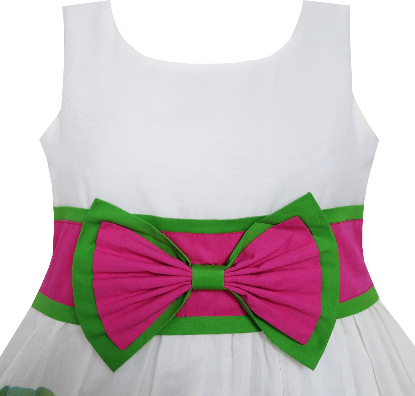 Girls Dress Peacock Tail Cool Summer Girls Clothes Size 4-14 Years