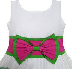 Girls Dress Peacock Tail Cool Summer Girls Clothes Size 4-14 Years