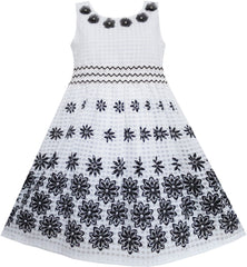 Girls Dress Peacock Tail Cool Summer Girls Clothes Size 4-14 Years