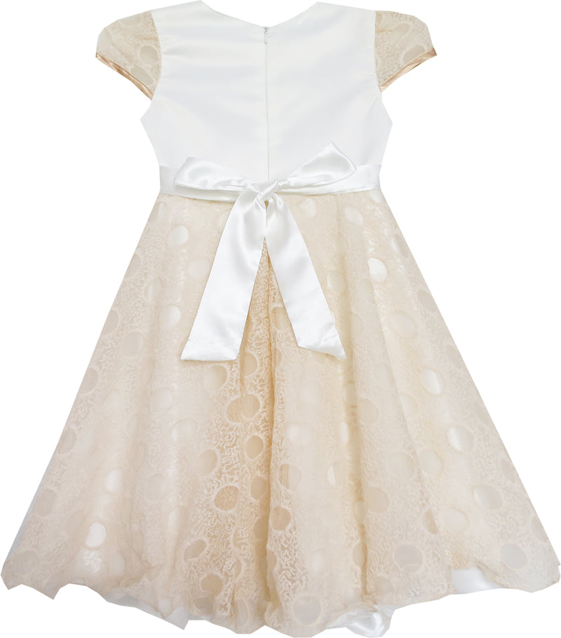 Flower Girls Dress Tiered Ruffle Skirt Pageant Size 3-10 Years