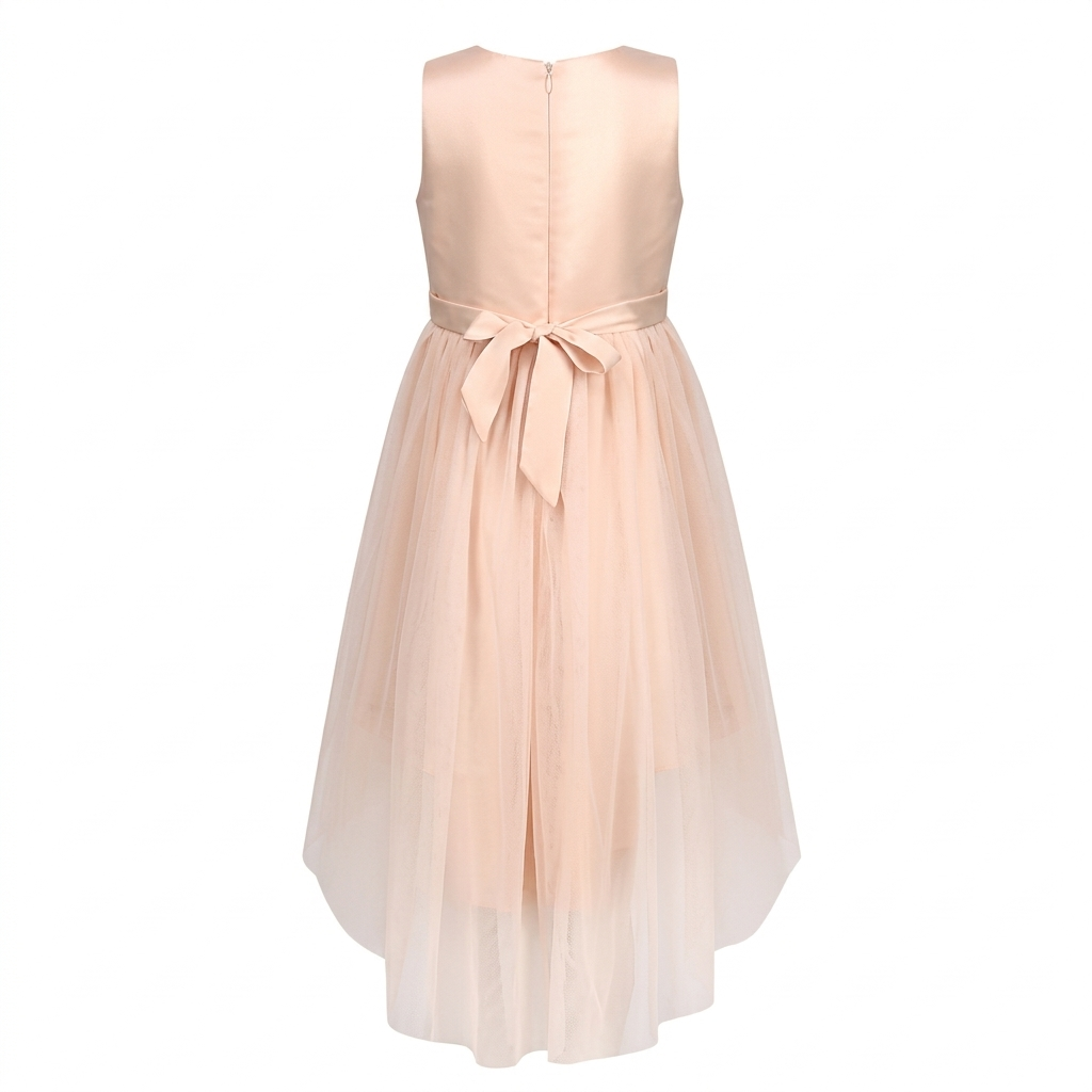 Sunny Fashion Girls Sparkle Floral High-Low Tulle Party Dress