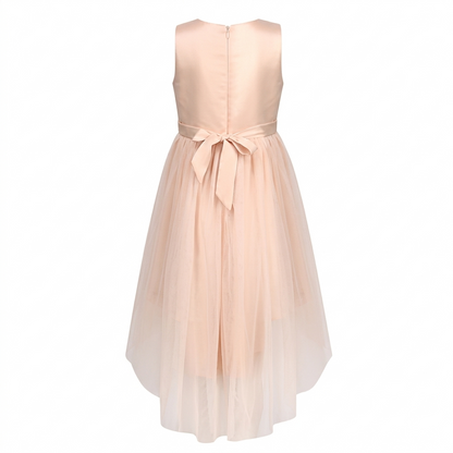 Sunny Fashion Girls Sparkle Floral High-Low Tulle Party Dress