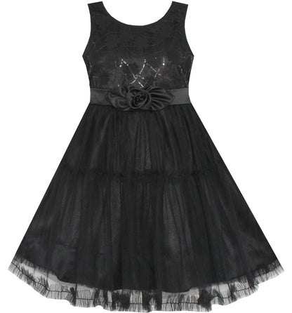 Sunny Fashion Girls Printed Cotton A-Line Dress