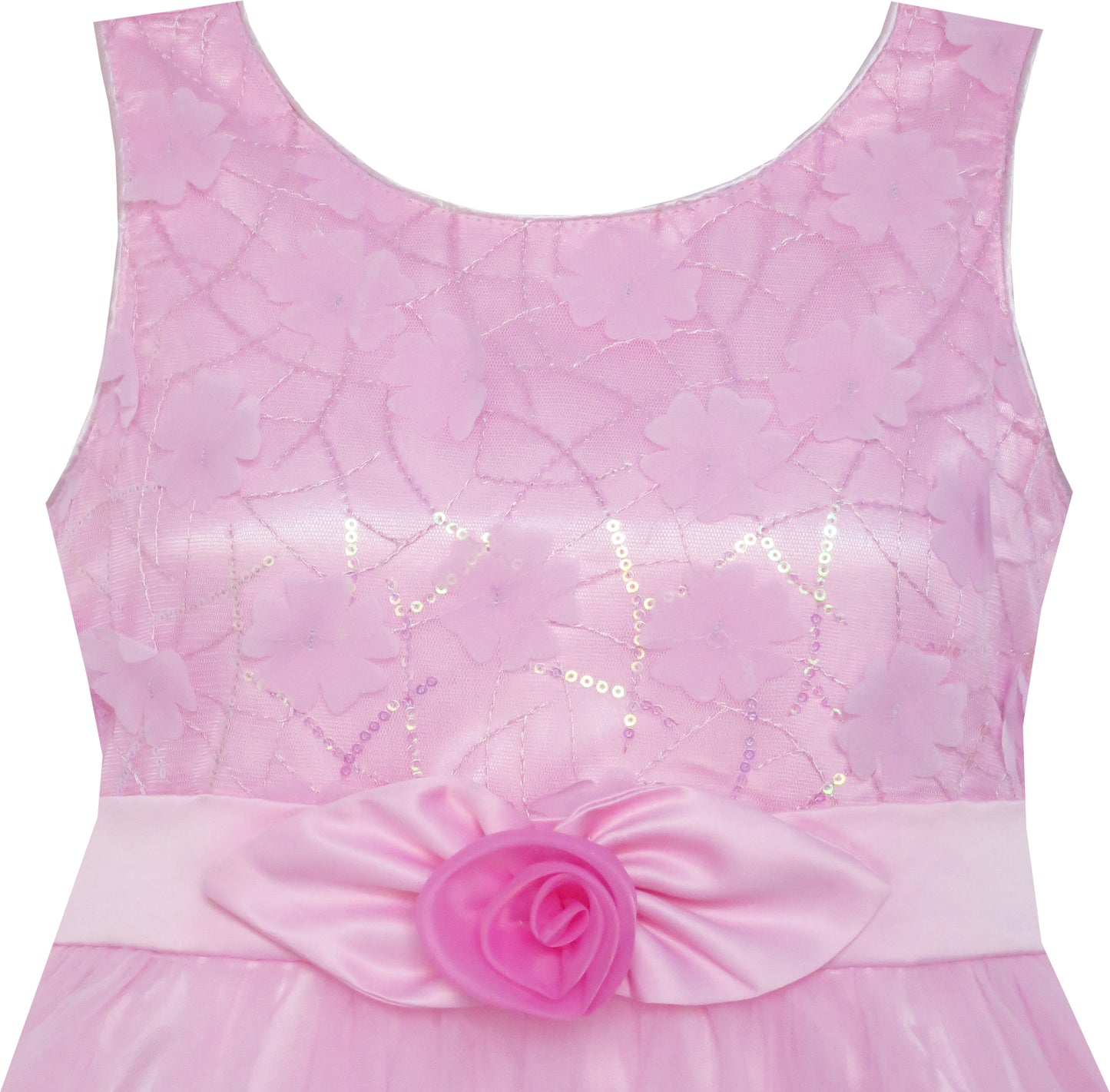 Sunny Fashion Girls Printed Cotton A-Line Dress