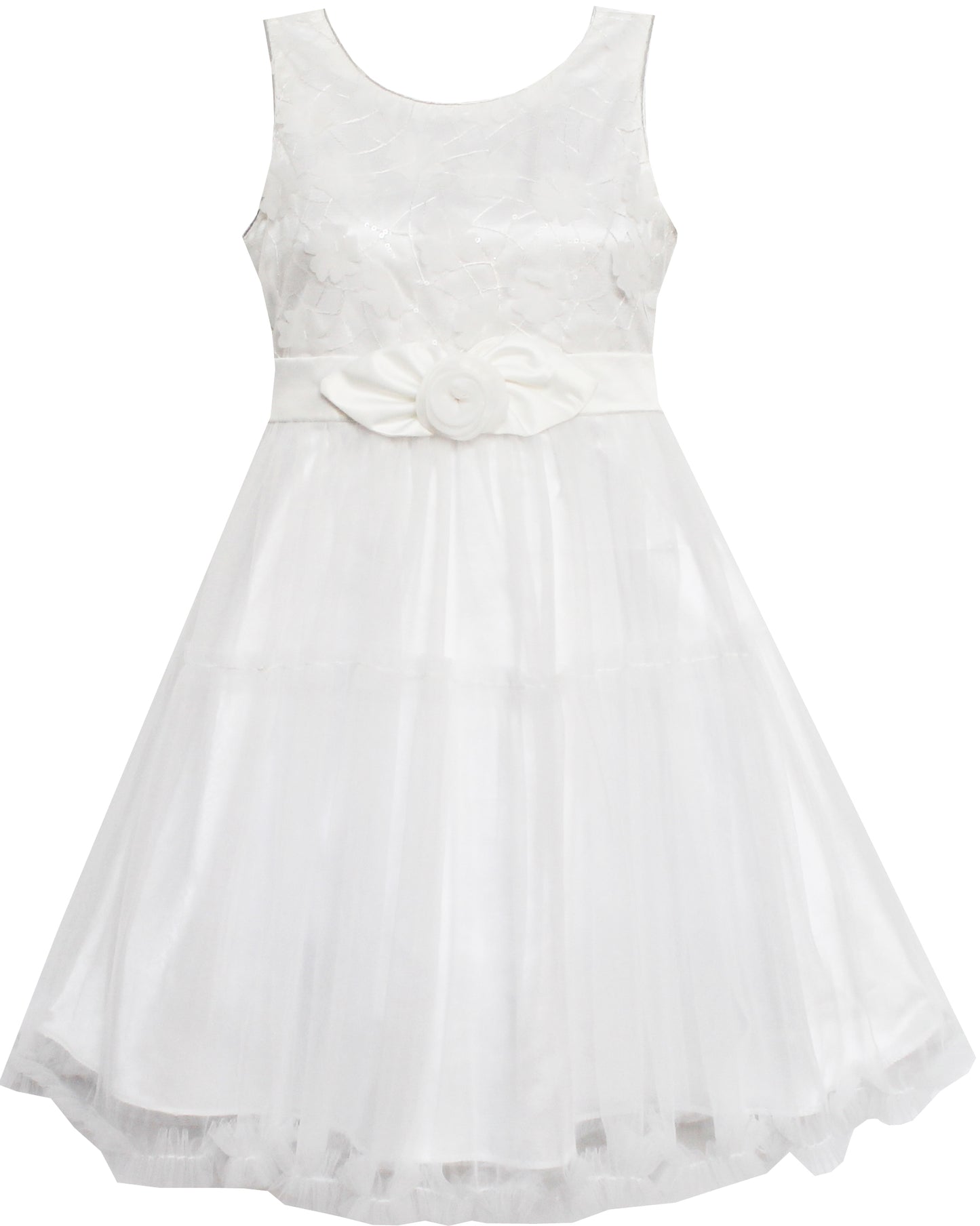 Sunny Fashion Girls Printed Cotton A-Line Dress