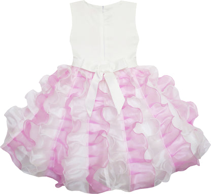 Sunny Fashion Girls Pastel Pleated Tulle Princess Dress