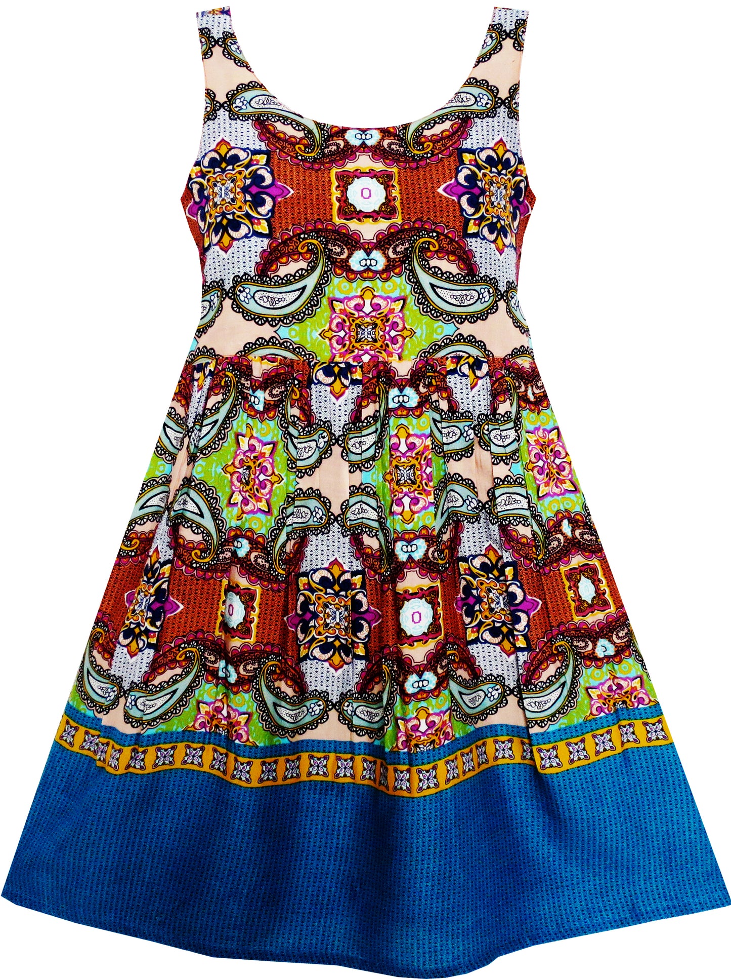 Girls Dress Tank Smocked Dress Cat Leopard Size 2-14 Years