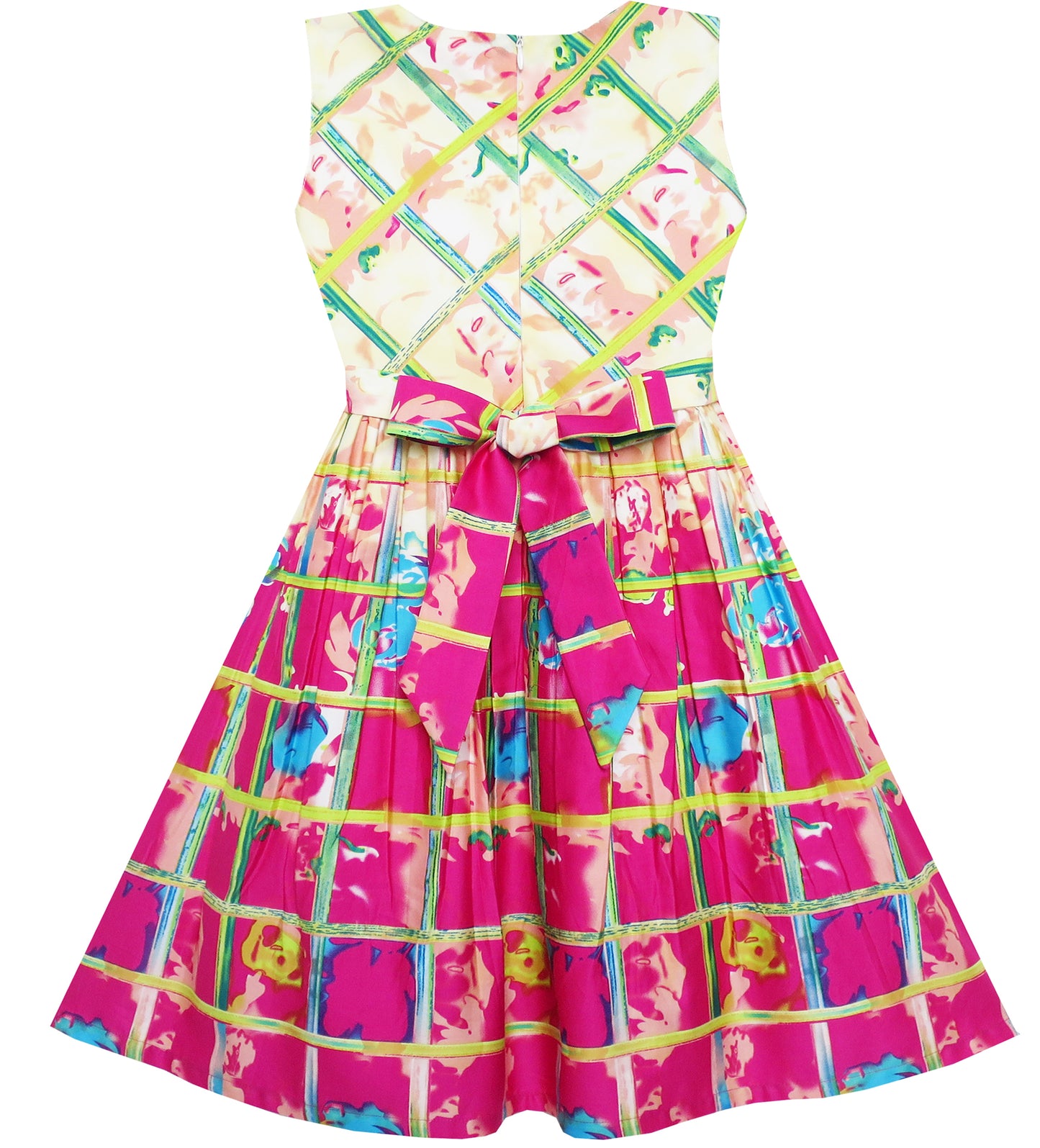 Girls Dress Flower Summer Beach Dress Size 2-12 Years