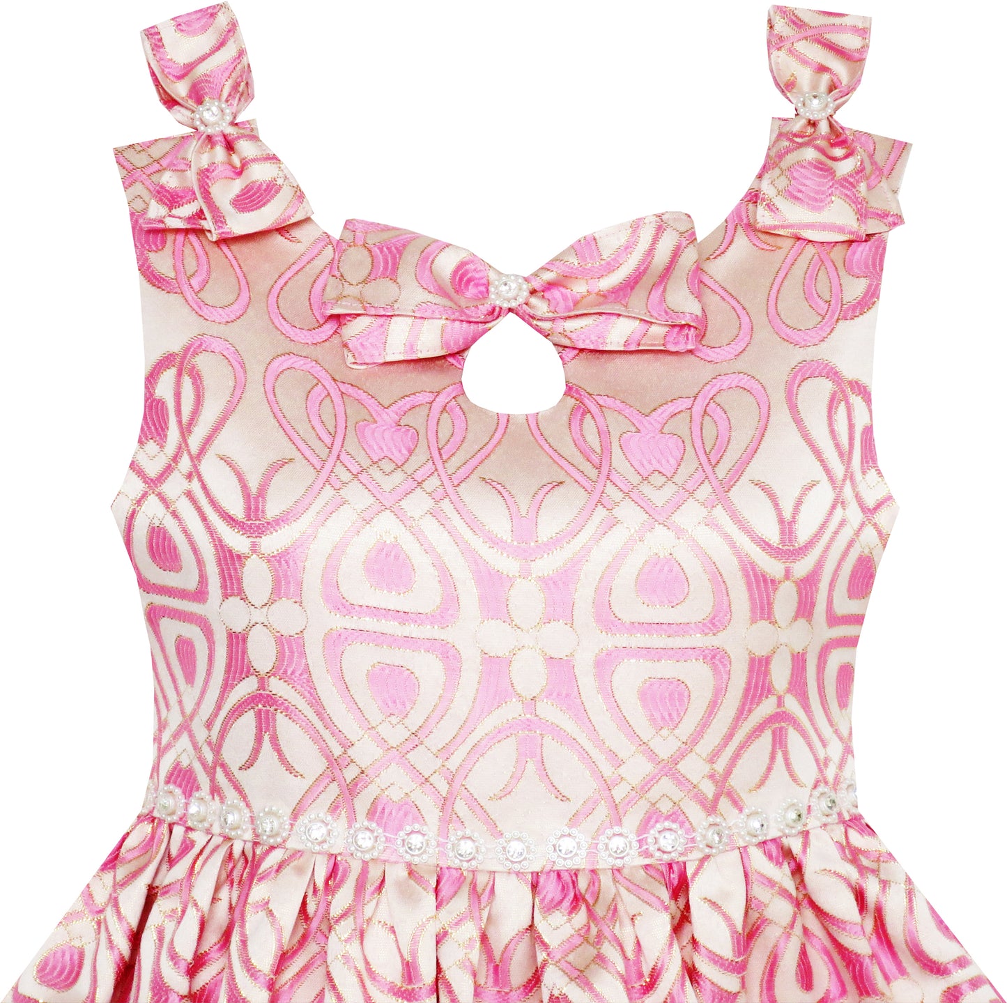 Girls Dress 2-in-1 Bolero Elegant Swan Party Dress Size 4-10 Years