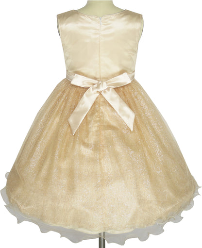 Sunny Fashion Girls Pearl Lace Tulle Flower Dress