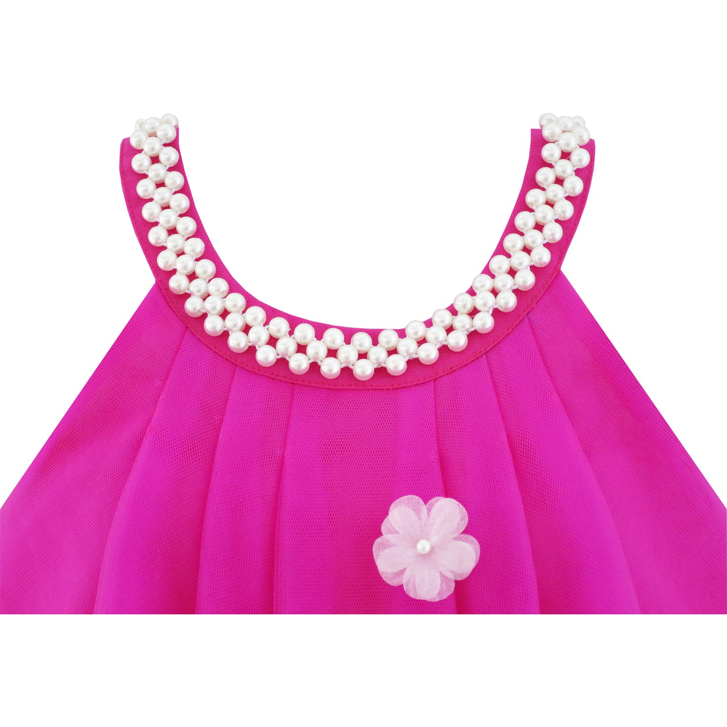 Flower Girls Dress Halter Dress Pearl Party Wedding Birthday Size 4-14 Years