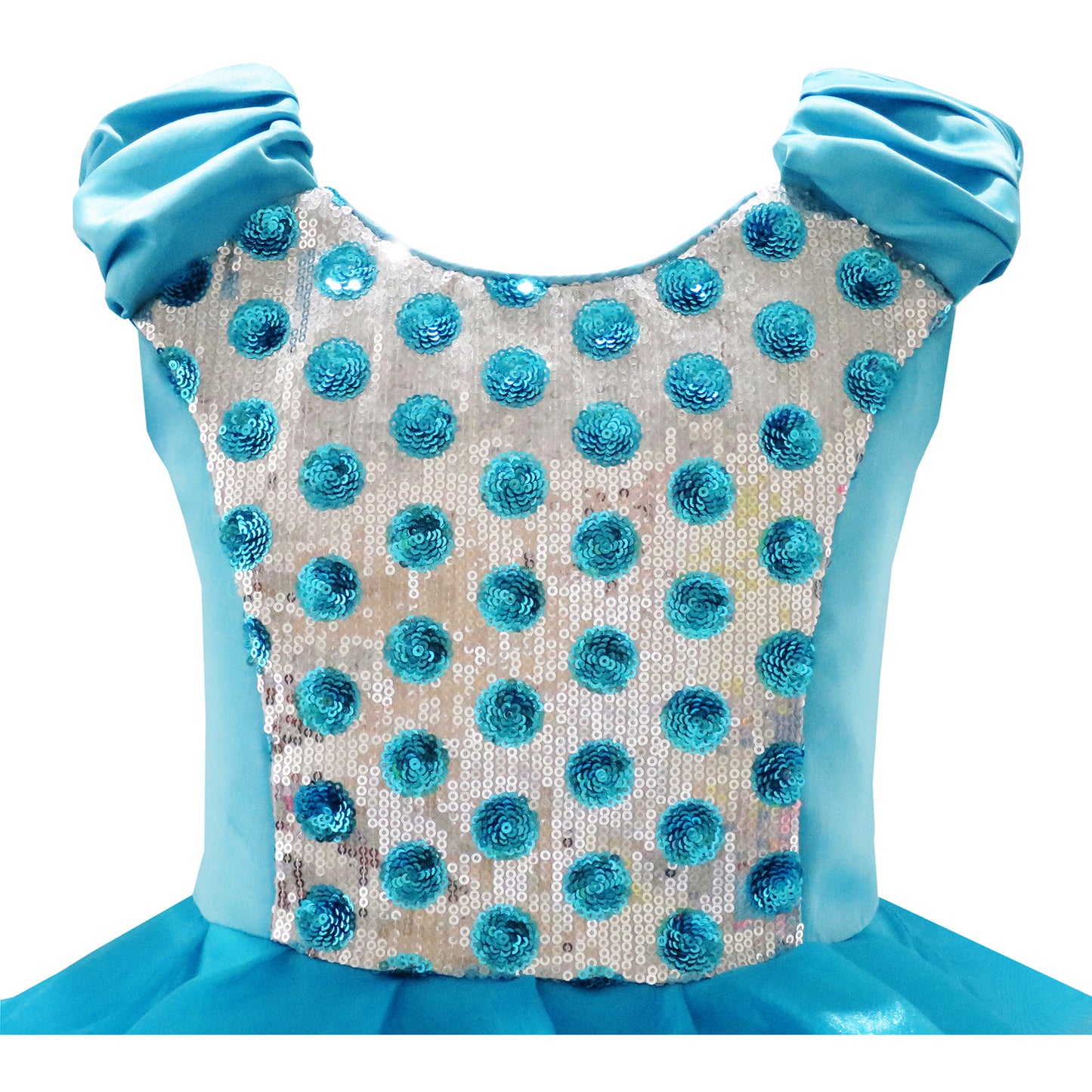 Girls Dress Ruffles Tulle Tiered Dress Sequin Party Birthday Princess Size 4-12 Years