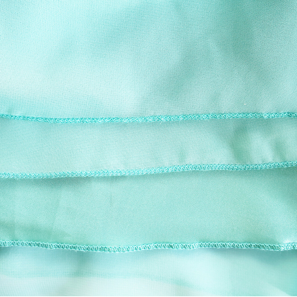 Girls Dress Sleeveless Halter Flower Multi Layer Chiffon Size 3-14 Years