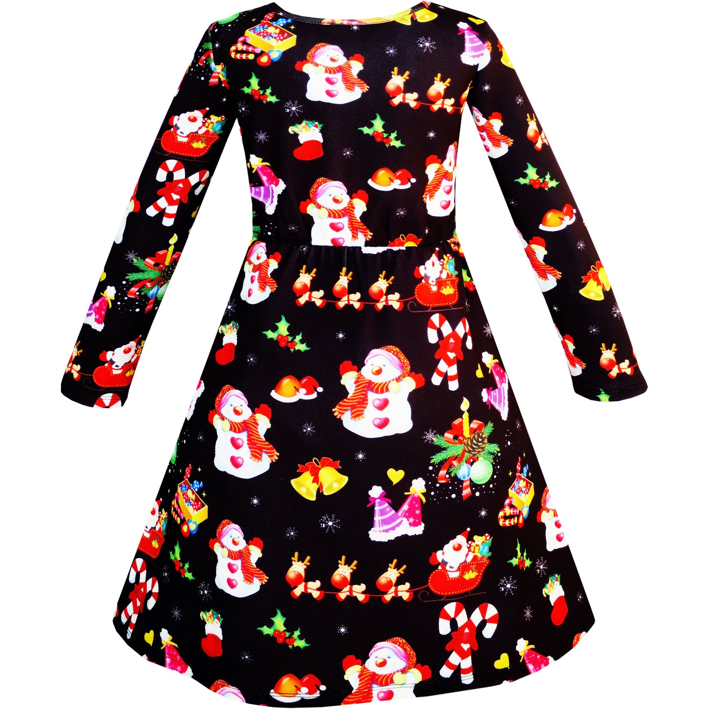 Girls Dress Forest Fox Long Sleeve Size 3-12 Years