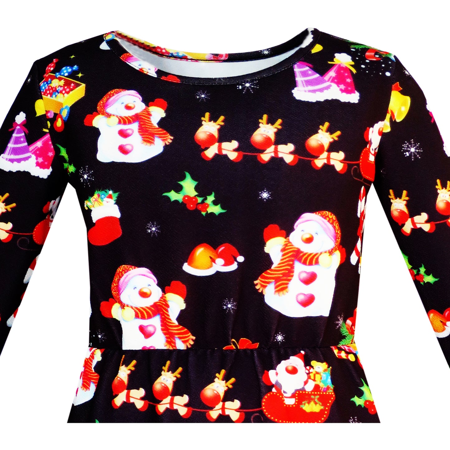 Girls Dress Forest Fox Long Sleeve Size 3-12 Years