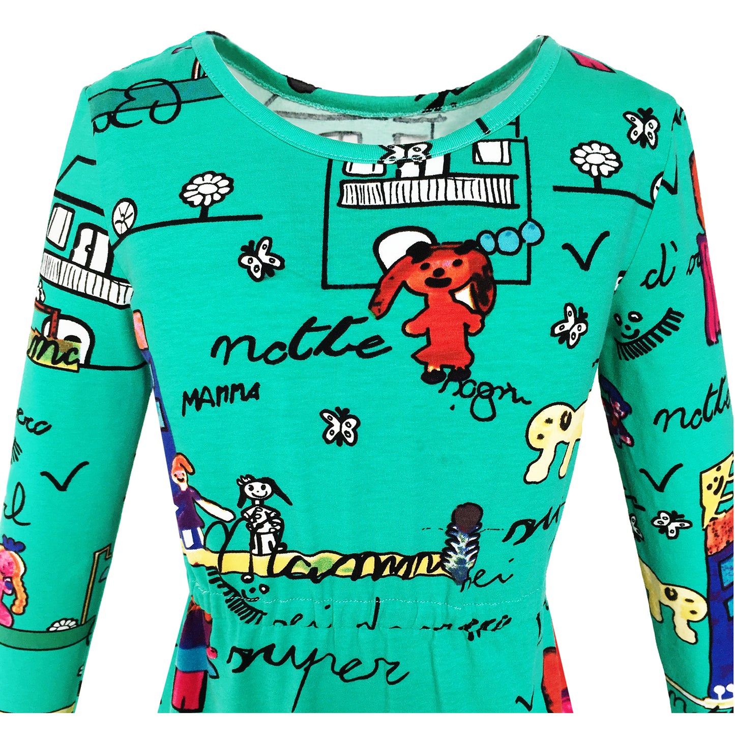 Girls Dress Halloween T-shirt Backless Pumpkin Face Long Sleeve Size 2-12 Years