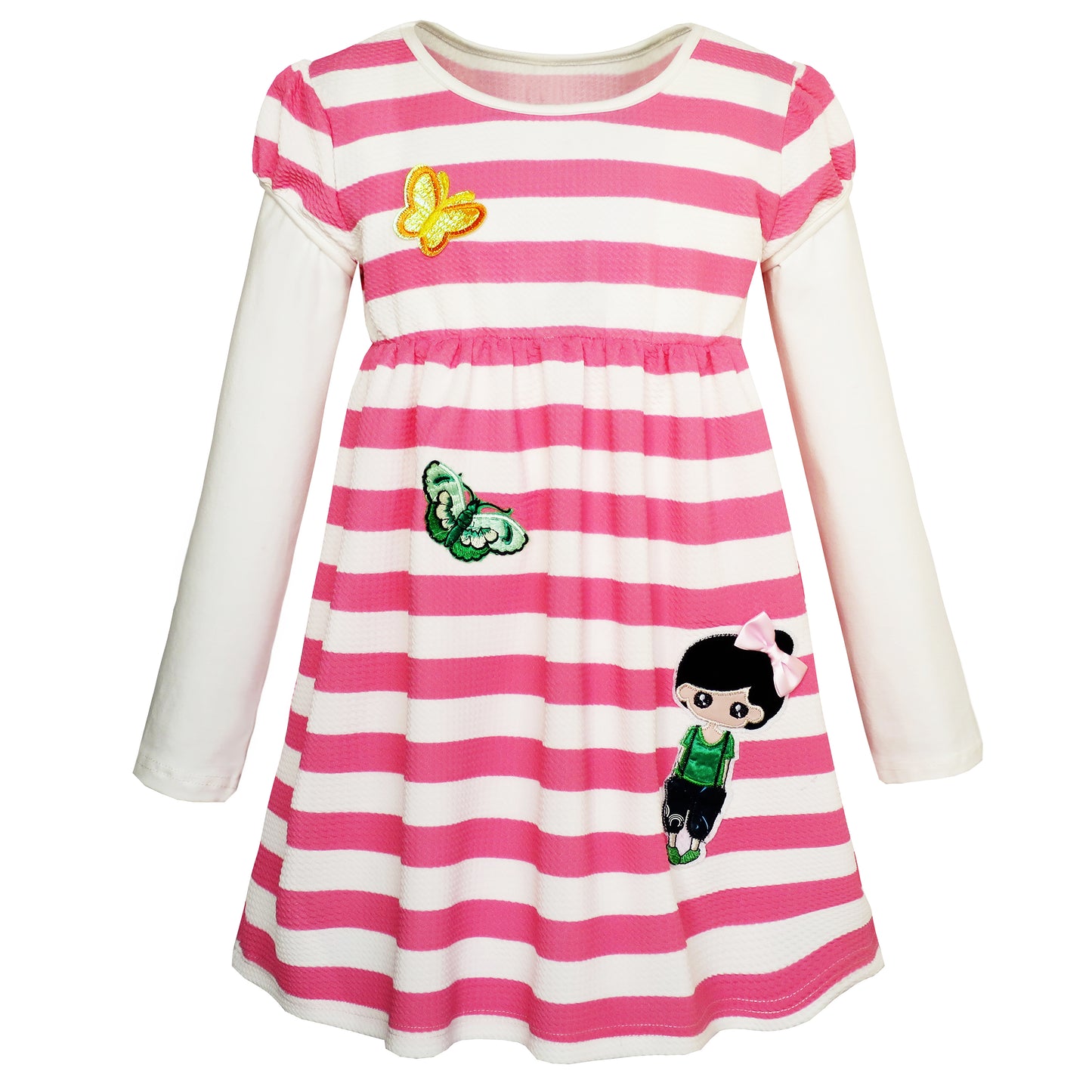 Girls Dress Christmas Santa Reindeer 2-in-1 Top Dress Size 2-8 Years
