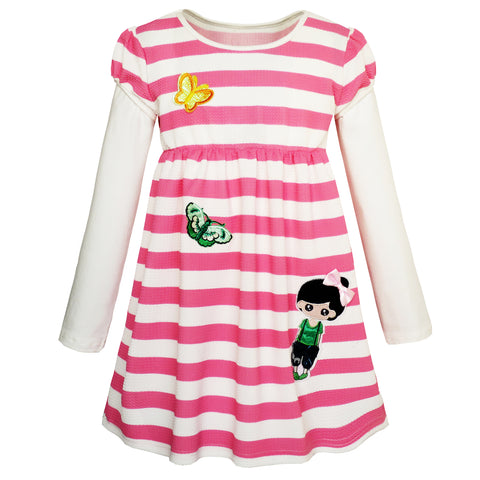 Girls Dress Christmas Santa Reindeer 2-in-1 Top Dress Size 2-8 Years