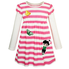 Girls Dress Christmas Santa Reindeer 2-in-1 Top Dress Size 2-8 Years