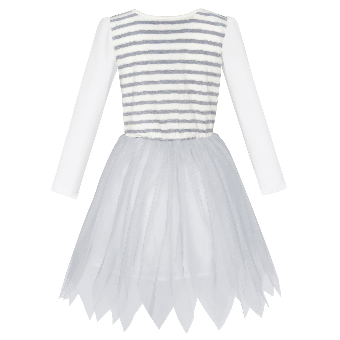 Girls Dress Long Sleeve Lace 2-in-1 Princess Tutu Size 4-12 Years