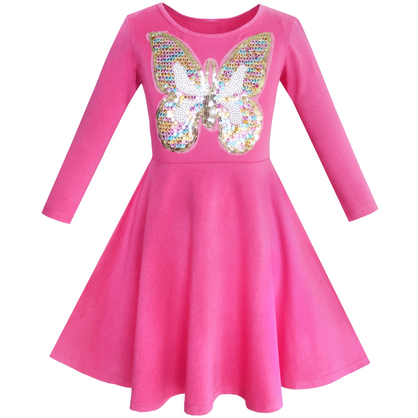 Girls Dress Owl Ice Cream Butterfly Sequin Everyday Dress Size 4-14 Years