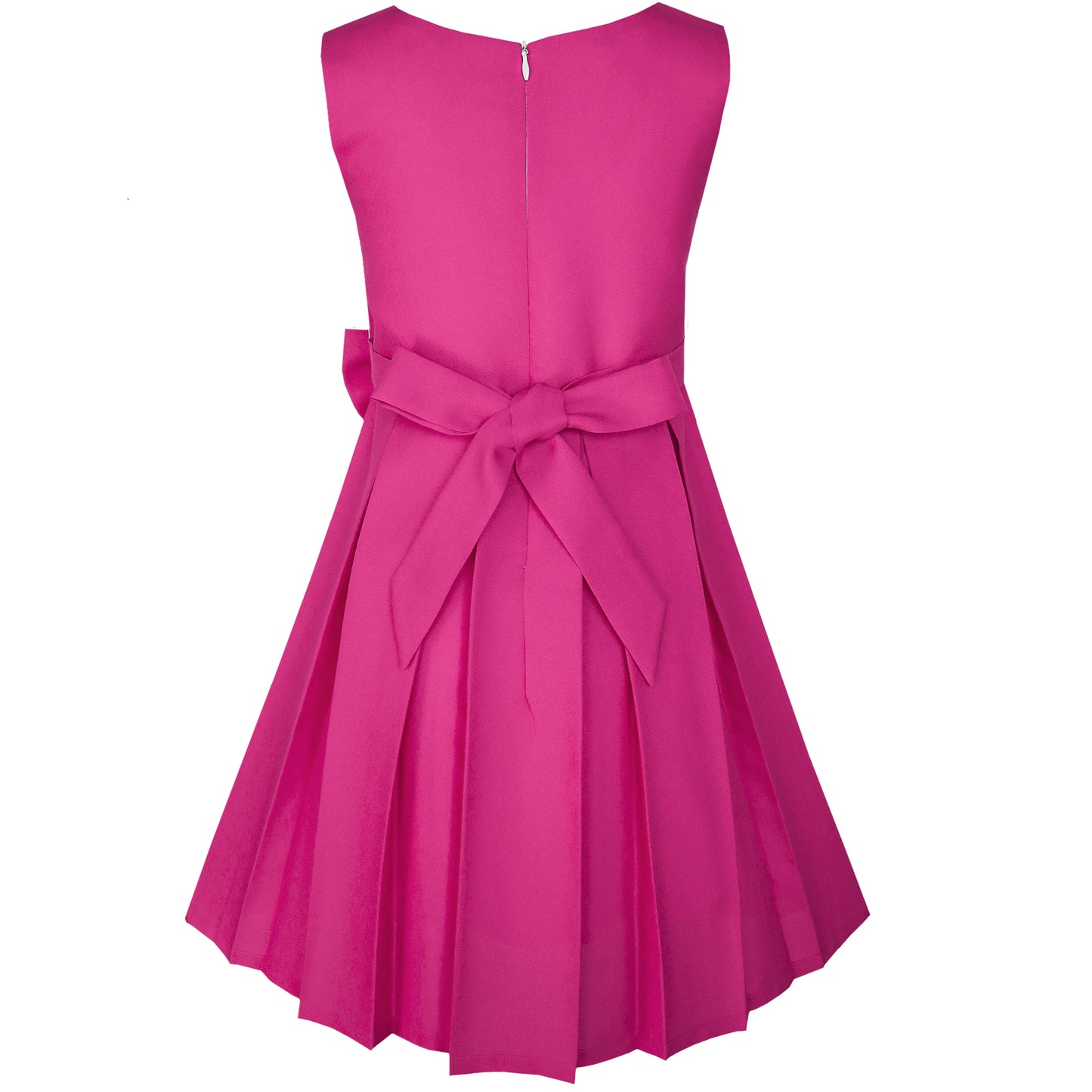 Girls Dress Color Block Contrast Bow Tie Everyday Party Size 4-14 Years