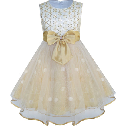 Sunny Fashion Girls Printed Cotton A-Line Dress