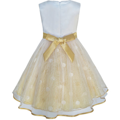 Sunny Fashion Girls Printed Cotton A-Line Dress