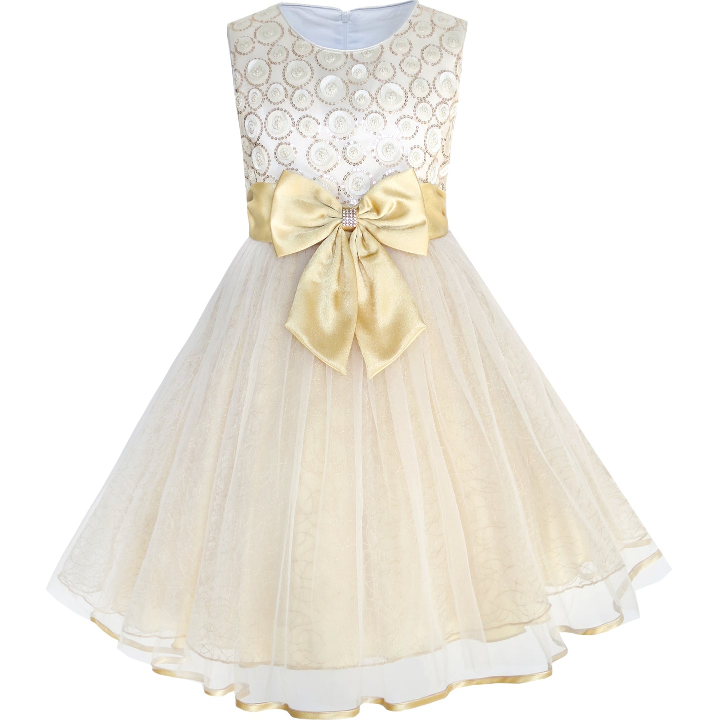 Sunny Fashion Girls Printed Cotton A-Line Dress