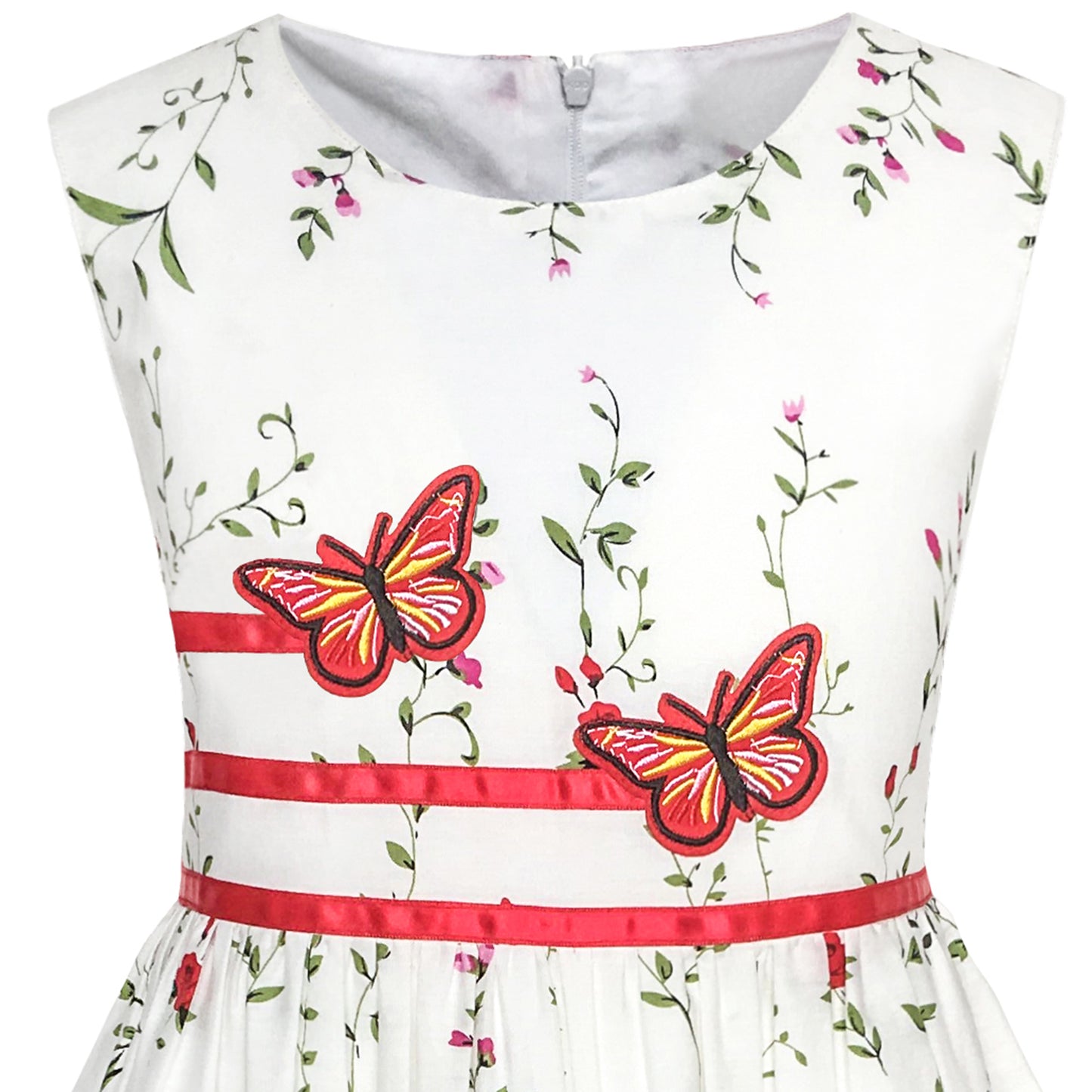 Sunny Fashion Girls Elegant Bow A-Line Dress – 4 Colors Available