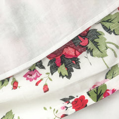 Girls Dress Rose Flower Double Bow Tie Party Size 4-12 Years