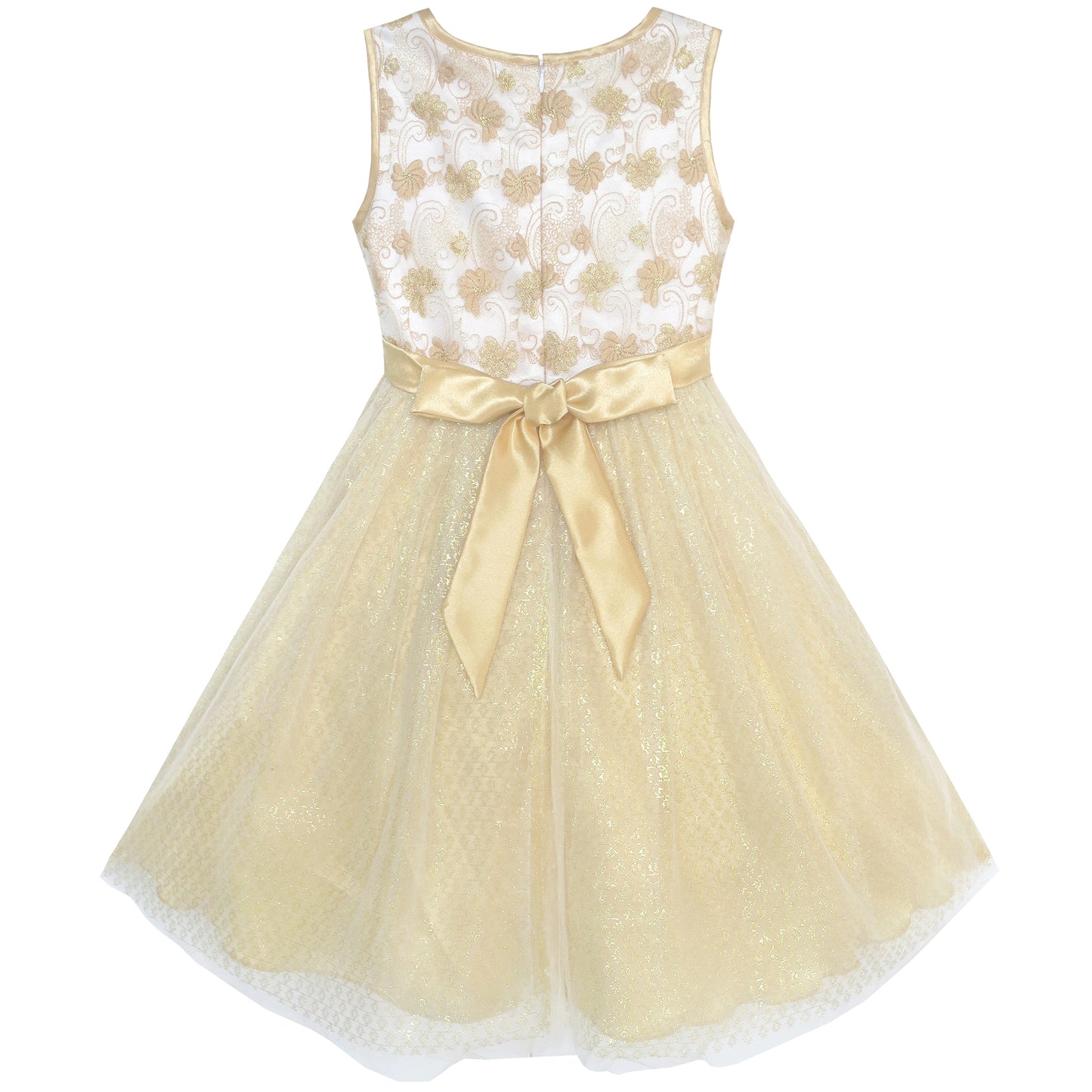 Sunny Fashion Girls Printed Cotton A-Line Dress
