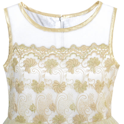 Sunny Fashion Girls Printed Cotton A-Line Dress