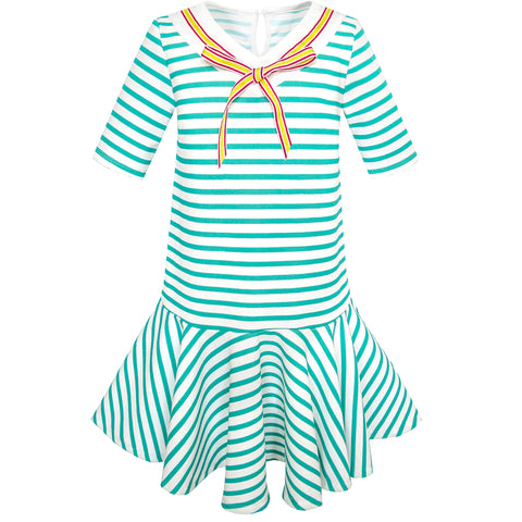 Girls Dress School Check Suspender Skirt Size 4-12 Years