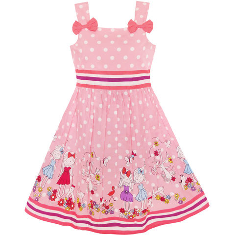 Girls Dress Bug Dot Size 2-10 Years