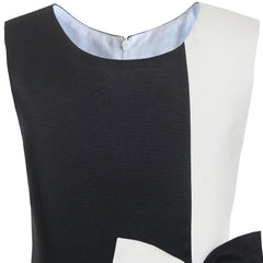Girls Dress Color Block Contrast Bow Tie Everyday Party Size 4-14 Years