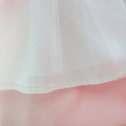 Sunny Fashion Girls Elegant Wave Hem Tulle Party Dress