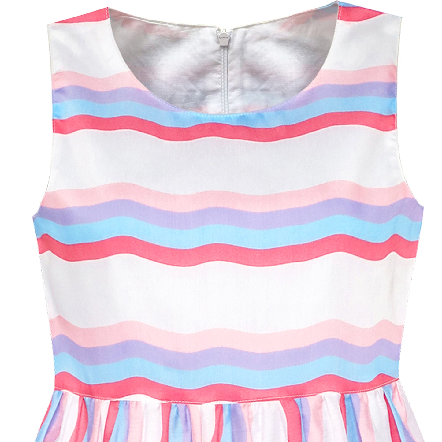 Girls Dress Striped Rose Print Tulle Size 4-14 Years