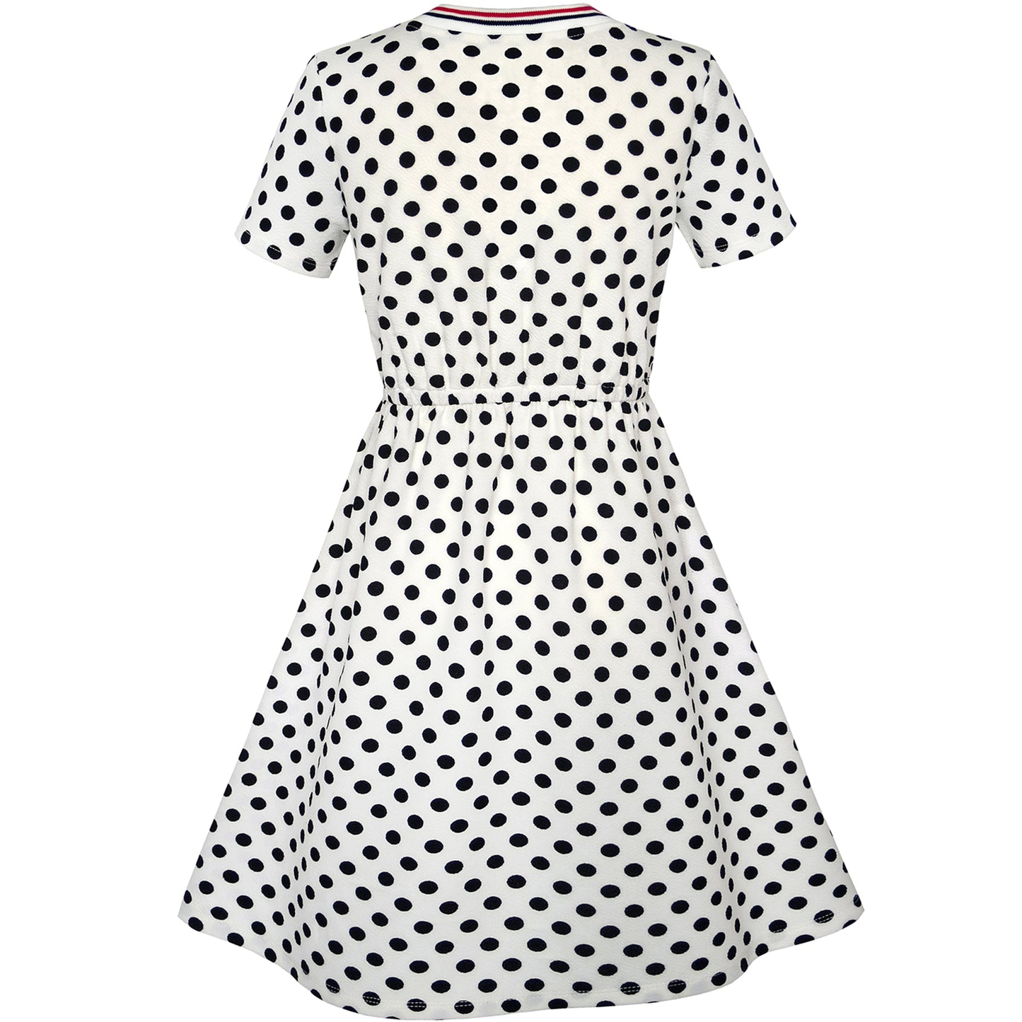 Girls Dress Tree Bird Bear Cartoon Short Sleeve Dress Size 3-12 Years