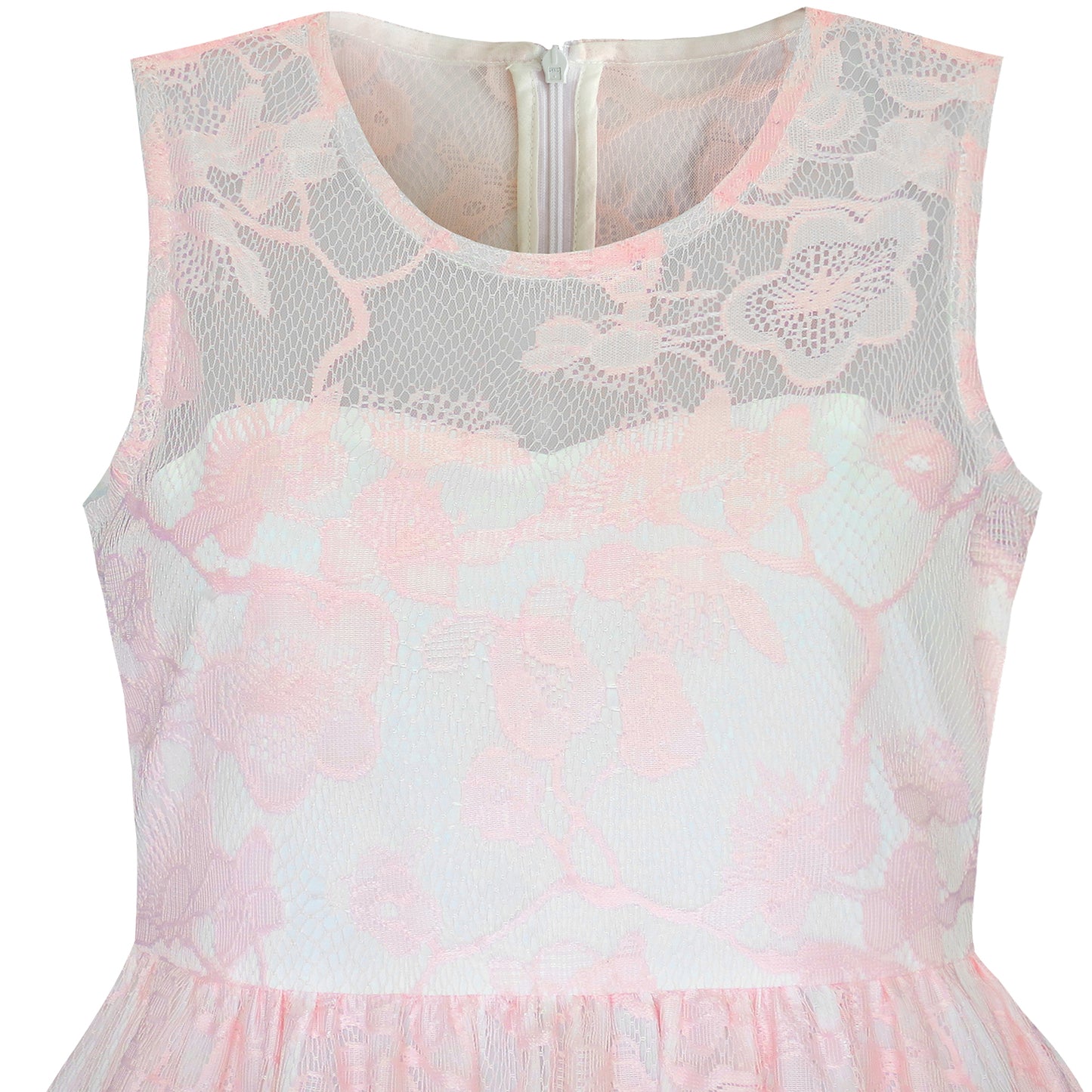 Girls Dress Lace Tassel Hem Princess Party Size 4-16 Years